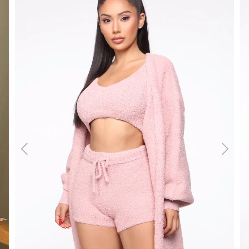 Fashion Nova 3 piece cozy set NWT